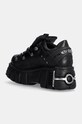 Shoes New Rock leather sneakers M.120N.S26 black