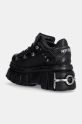 Shoes New Rock leather sneakers M.120N.S27 black