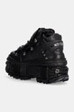 Scarpe New Rock sneakers in pelle Crust Negro + Tank Casco Negro M.WALL106.S25 nero
