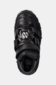 New Rock leather shoes Crust Negro Negro + Tank Casco Negro black M.WALL285.S2