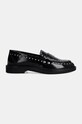 Steve Madden mocasini de piele Harloe SM11003264.001 negru AW24