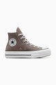 Kecky Converse Chuck Taylor All Star Lift platforma hnědá A12309C
