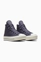 Δερμάτινα ελαφριά παπούτσια Converse Chuck Taylor All Star Lift A11159C μωβ AW24