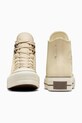 Încălțăminte Converse teniși de piele Chuck Taylor All Star Lift A11158C bej