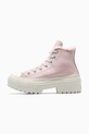 Kožené kecky Converse Chuck Taylor All Star Lugged Heel růžová A09346C