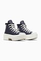 Converse trampki skórzane Chuck Taylor All Star Lugged Heel A10152C szary AW24