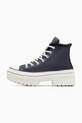 Converse trampki skórzane Chuck Taylor All Star Lugged Heel A10152C szary