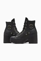 Obuv Kožené tenisky Converse Chuck 70 De Luxe Heel A12346C čierna