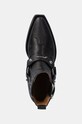 Kaubojske cipele GANNI Fitted Chelsea Western Boot crna S2744