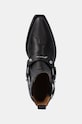 GANNI scarpe da cowboy Fitted Chelsea Western Boot nero S2744