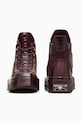 Obuwie Converse trampki skórzane Chuck 70 DE Luxe Squared A10039C bordowy