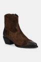 Billi Bi cizme de cowboy din piele intoarsa 5-8 cm maro A14745