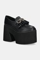 Lodičky Koi Footwear Dark Delights Chunky Heart imitácia kože čierna GW02