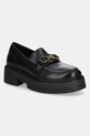 Geox mokasyny skórzane D SPHERICA EC7 A platforma czarny D46VDA.00043.C9999