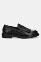 Geox mocasini de piele D SERILDA F D46WYF.00043.C9999 negru AW24