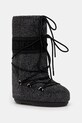 Čizme za snijeg Moon Boot MB ICON FELT brušena koža crna 80D1402960.N003