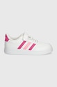adidas sneakers pentru copii BREAKNET 2.0 EL C IE3791 alb AW24