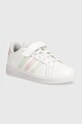 adidas sneakersy dziecięce GRAND COURT 2.0 EL C imitacja skóry licowej biały IE5993