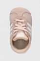 adidas Originals buty skórzane niemowlęce GAZELLE CRIB różowy JI2045