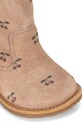 Дитячі замшеві черевики Konges Sløjd PIPPI PULL ON BOOT KS101280 помаранчевий AW24