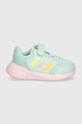 adidas sneakersy dziecięce Tensaur Run 3.0 EL IH7783 zielony AW24