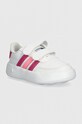 adidas sneakers pentru copii BREAKNET 2.0 CF sintetic alb ID5279