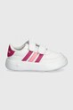 adidas sneakers pentru copii BREAKNET 2.0 CF ID5279 alb AW24