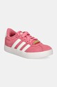adidas sneakers pentru copii VL COURT 3.0 piele întoarsă roz ID9072