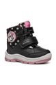 Geox cizme de iarna pentru copii FLANFIL ABX imitatie de piele negru B463WC.0BCMN.24.27