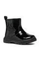 Geox ghete din piele pentru copii KIDDARTAH usor izolat negru B465YB.066EW.20.23