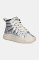 Geox sneakersy dziecięce LAQUINNY imitacja skóry licowej srebrny J46M3C.0LVNF.28.35