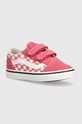 Vans tenisi copii Old Skool piele întoarsă roz VN0009RCCHL1