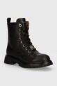 Дитячі шкіряні черевики Tommy Hilfiger без утеплення чорний T3A5.33568.30.34