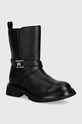 Detské topánky Tommy Hilfiger imitácia kože čierna T3A5.33574.30.34
