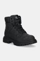 Calvin Klein Jeans scarpe invernali bambini finta pelle fiore nero V3X5.81095.30.34