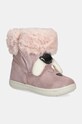 Primigi śniegowce zamszowe dziecięce ocieplane różowy 6850600.20.24