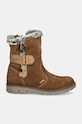 Primigi cizme de iarna pentru copii din piele intoarsa 6872444.25.30 maro AW24
