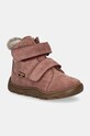 Froddo buty zimowe zamszowe dziecięce ZERU TEX FURRY ocieplane różowy G2110149.G.21.24