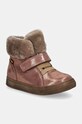Froddo buty zimowe zamszowe dziecięce BASCO TEX ocieplane różowy G2110144.G.25.27