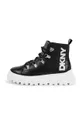 Dkny botki skórzane dziecięce czarny D60879.30.35