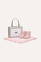 UGG buty zamszowe niemowlęce BABY CLASSIC AND LOVEY ocieplane różowy 1157707I.G