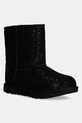 Дитячі замшеві чоботи UGG KIDS CLASSIC II SHIMMER SKY замша чорний 1157708K