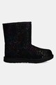 Дитячі замшеві чоботи UGG KIDS CLASSIC II SHIMMER SKY 1157708K чорний AW24