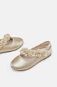 Mayoral baleriny dziecięce imitacja skóry licowej złoty 46465.39A.Mini