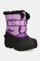 Дитячі чоботи Sorel TODDLER SNOW COMMAND злегка утеплена фіолетовий 2114101.G