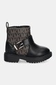 Дитячі черевики Michael Kors MADELINE HASKELL MOTO MK101101 чорний AW24