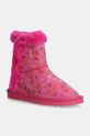 Agatha Ruiz de la Prada stivali da neve bambini finto camoscio rosa 241989.28.34