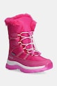 Dětské sněhule Garvalin imitace kůže růžová 241852.28.34