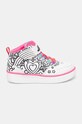 Skechers sneakersy dziecięce SPORT COURT 92 wysoka biały 302213L