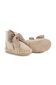 Kojenecké kožené boty Donsje Pina Organza Booties jemné zateplení béžová 1019100.